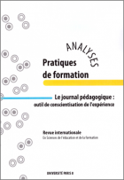 Le journal pédagogique : outil de conscientisation de l'expérience - A S I H V I F