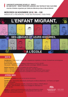 L’enfant migrant, ses langues et leurs histoires, à l’école - A S I H V I F